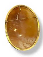 Brooch Mandile 1922 Woman Cammei antichi in Gold Conchiglia 1MSPC8 - 1MSPC8